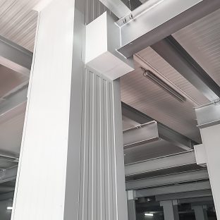 Columnas perfiles interior cámara frigorífica